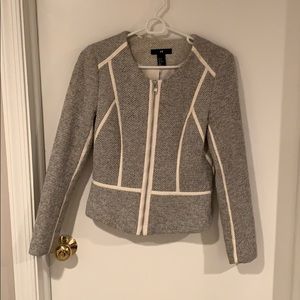 Zip up blazer with fun details